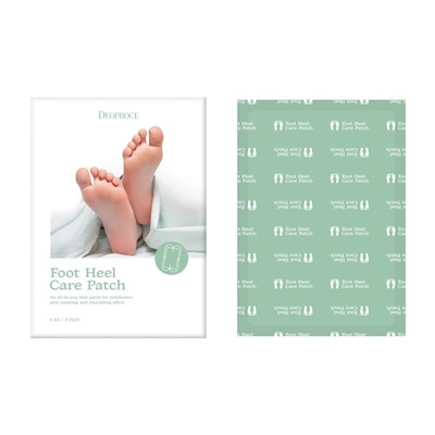 DEOPROCE FOOT HEEL CARE PATCH Увлажняющие и восстанавливающие патчи для пяток 3пары