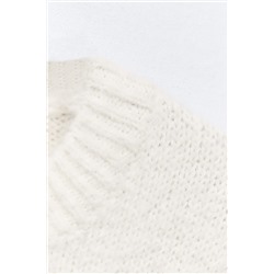 STRIPED KNIT SWEATER WITH BUTTONS