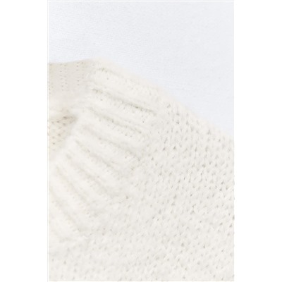 STRIPED KNIT SWEATER WITH BUTTONS