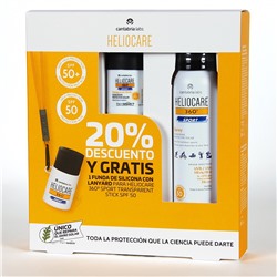 Heliocare 360 Sport PACK Spray y Stick 20% Descuento con funda de Regalo