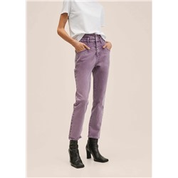 Vaqueros mom tiro alto -  Mujer | MANGO OUTLET España