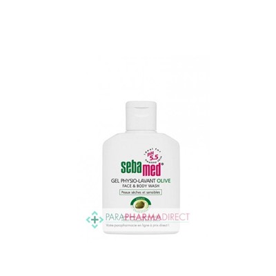 Sebamed Gel Physio-Lavant Olive Peaux Sèches et Sensibles Format Voyage 50ml