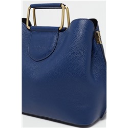 Bolso de piel Dalia Azul marino