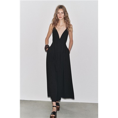 ZW COLLECTION LONG DRESS WITH TIES