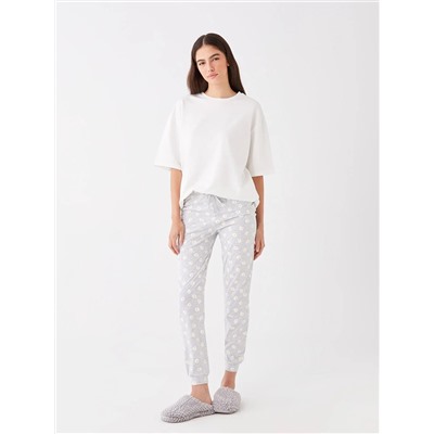 LC Waikiki Beli Lastikli Çiçekli Kadın Jogger Pijama Alt, LCW DREAM                                            
                                            Beli Lastikli Çiçekli Kadın Jogger Pijama Alt
