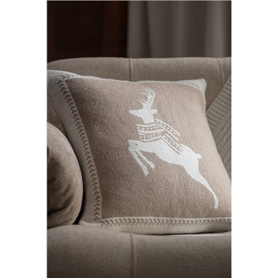 Flore Kırlent Kılıfı - Ekru/Bej - 45x45 cm