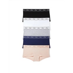PINK 5-Pack Logo Cotton Boyshort Panties
