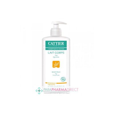 Cattier Lait Corps BIO Régénérant Thé Agrumes 500ml