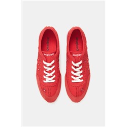 Zapatillas de piel bordadas