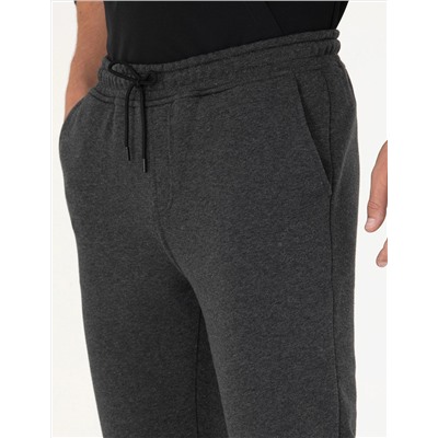 Antrasit Melanj Slim Fit Eşofman Altı