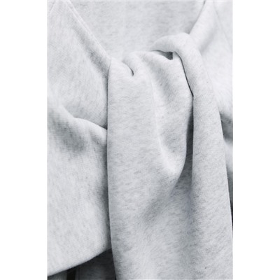 KNOTTED PLUSH SWEATSHIRT