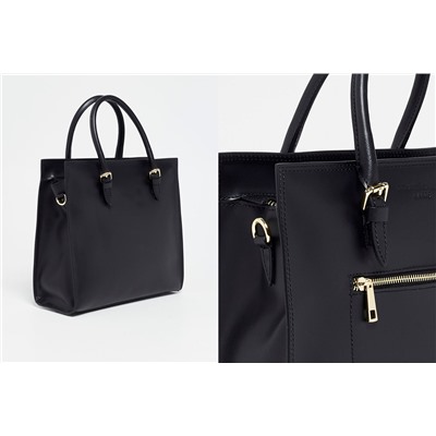 Bolso de piel Kira Negro