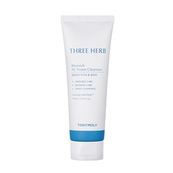 TONYMOLY Three-herb Blemish AC Foam Cleanser Пенка для умывания для проблемной кожи 150мл