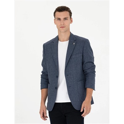 Lacivert Slim Fit Ceket
