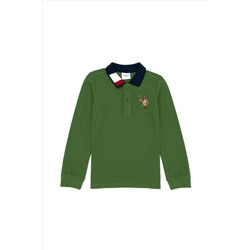 Erkek Çocuk Yeşil Basic Sweatshirt
