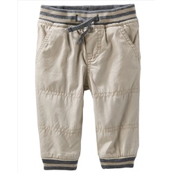 Jersey-Lined Pull-On Pants