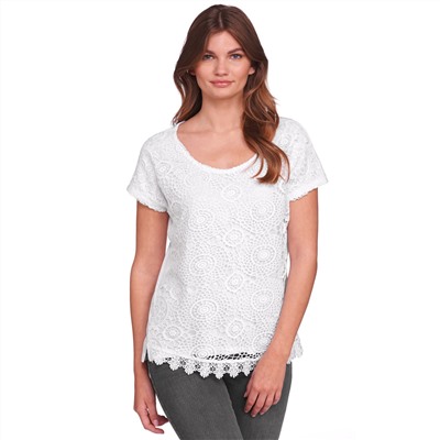 Damen T-Shirt mit Spitze