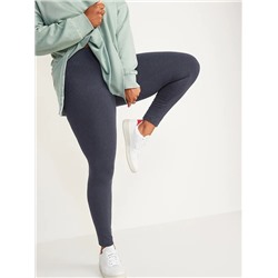 Mid-Rise Jersey-Knit Leggings For Women