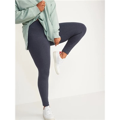 Mid-Rise Jersey-Knit Leggings For Women