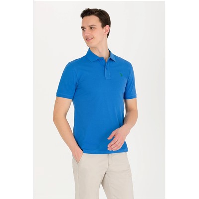 Erkek Saks Basic Polo Yaka Tişört