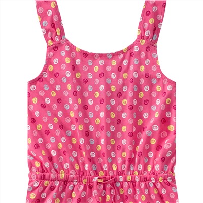 Mädchen Jumpsuit mit bunten Pünktchen