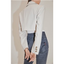 Chaqueta de lana Crudo