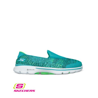 Skechers GOWalk3 Glisten Teal Nursing Shoe
