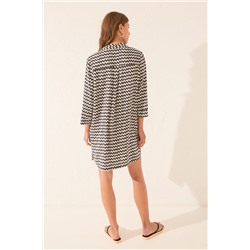 Camisola corta estampado zig zag