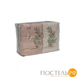 Полотенеце Карвен Elit 50*90 6шт.махра с вышивкой H 7000 KELEBEK