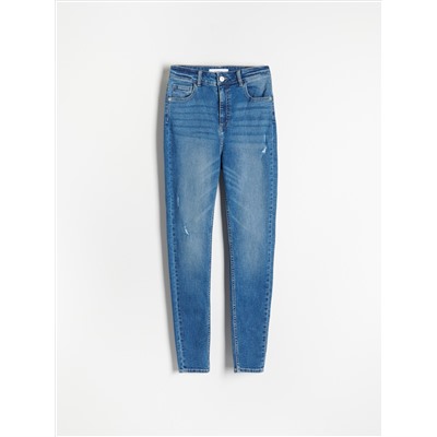 Slim-Jeans mit hoher Leibhöhe
