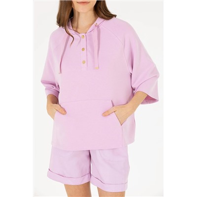 Kadın Manolya Kapüşonlu Sweatshirt