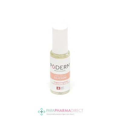 Poderm Huile Sérum Silicium Ongles Fragilisés 8 ml