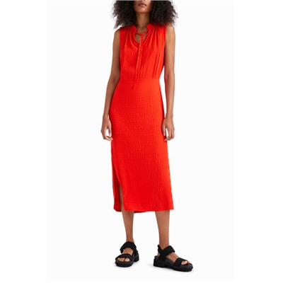Vestido midi textura