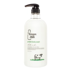 Kream Milk Protein Body Wash White Musk Гель для душа с экстрактами молочного протеина, козьего молока и ароматом белого мускуса 1100мл