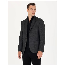 Antrasit Slim Fit Ceket