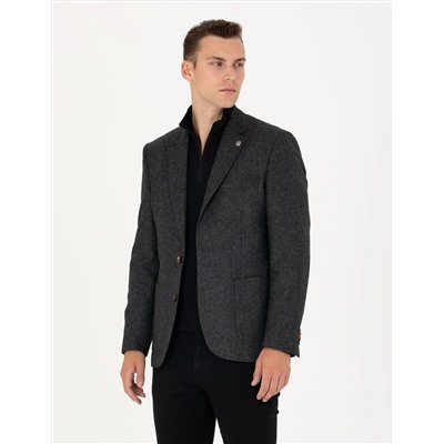 Antrasit Slim Fit Ceket