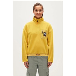 Bad Bear Eva Half-Zip Cider Sarı Yarım Fermuarlu Kadın Polar Sweatshirt 23.04.21.001-C119