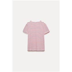 COTTON T-SHIRT WITH ENZYME FINISH