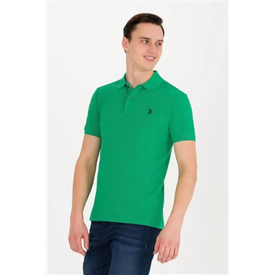 Erkek Yeşil Basic Polo Yaka Tişört