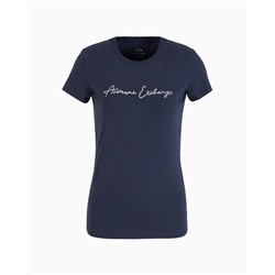 Slim fit T-shirt in stretch cotton jersey