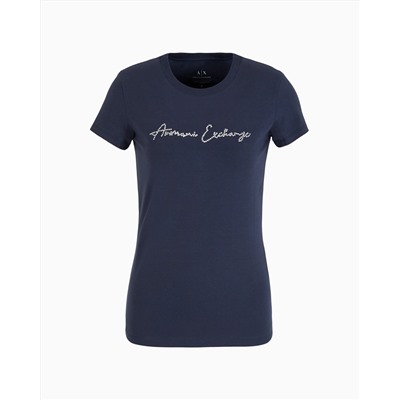 Slim fit T-shirt in stretch cotton jersey