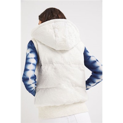 Chaleco padded de encaje