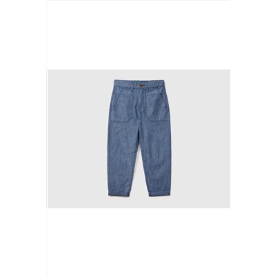 United Colors of BenettonErkek Çocuk Mix Keten Karışımlı Denim Pantolon