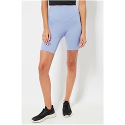 Leggings ciclista de compresión cintura alta - Azul claro