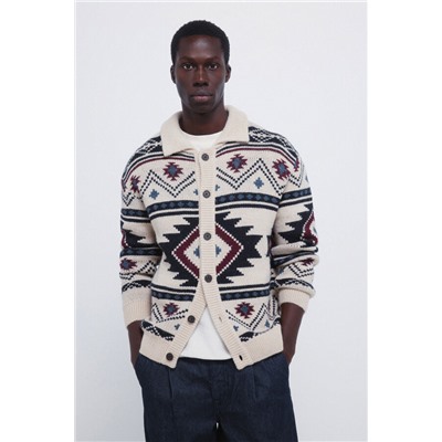 Cárdigan fantasí rombos