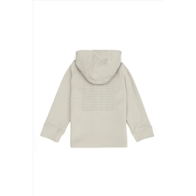 Erkek Çocuk Bej Kapüşonlu Sweatshirt