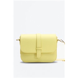 Bandolera de piel Monica Amarillo