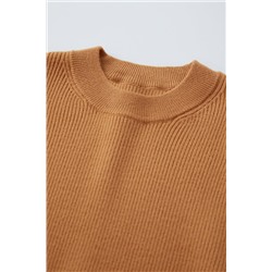 RIBBED KNIT SWEATER