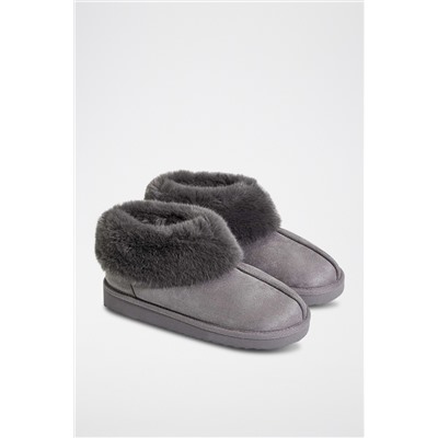 Botines forrados Gris