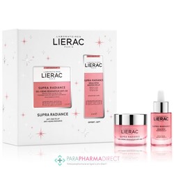 Lierac Supra Radiance - Coffret Noël - Gel-Crème Rénovateur 50 ml + Sérum Détox 30 ml OFFERT
